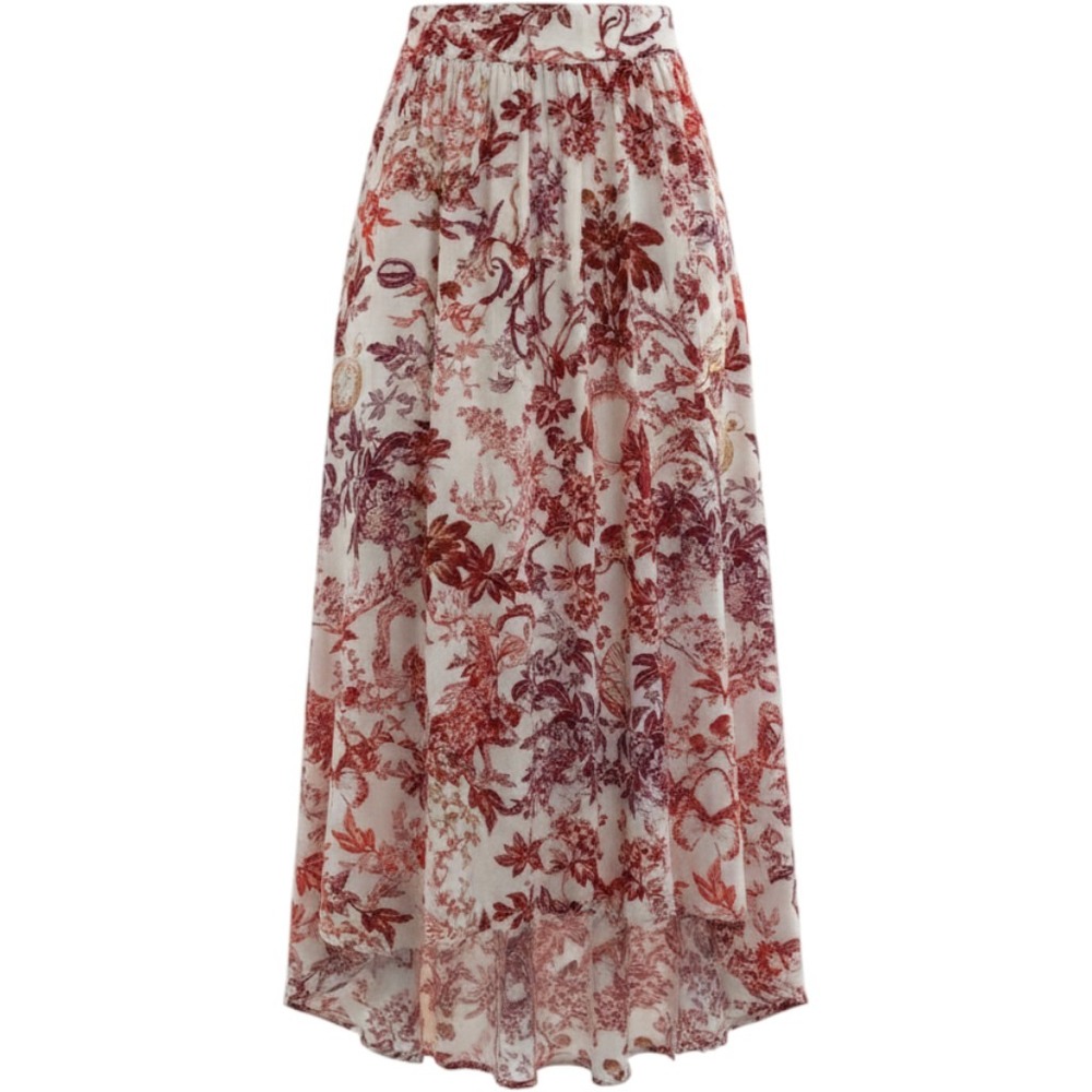 Maeve Anthropologie Toile Floral High Low Midi Skirt XS